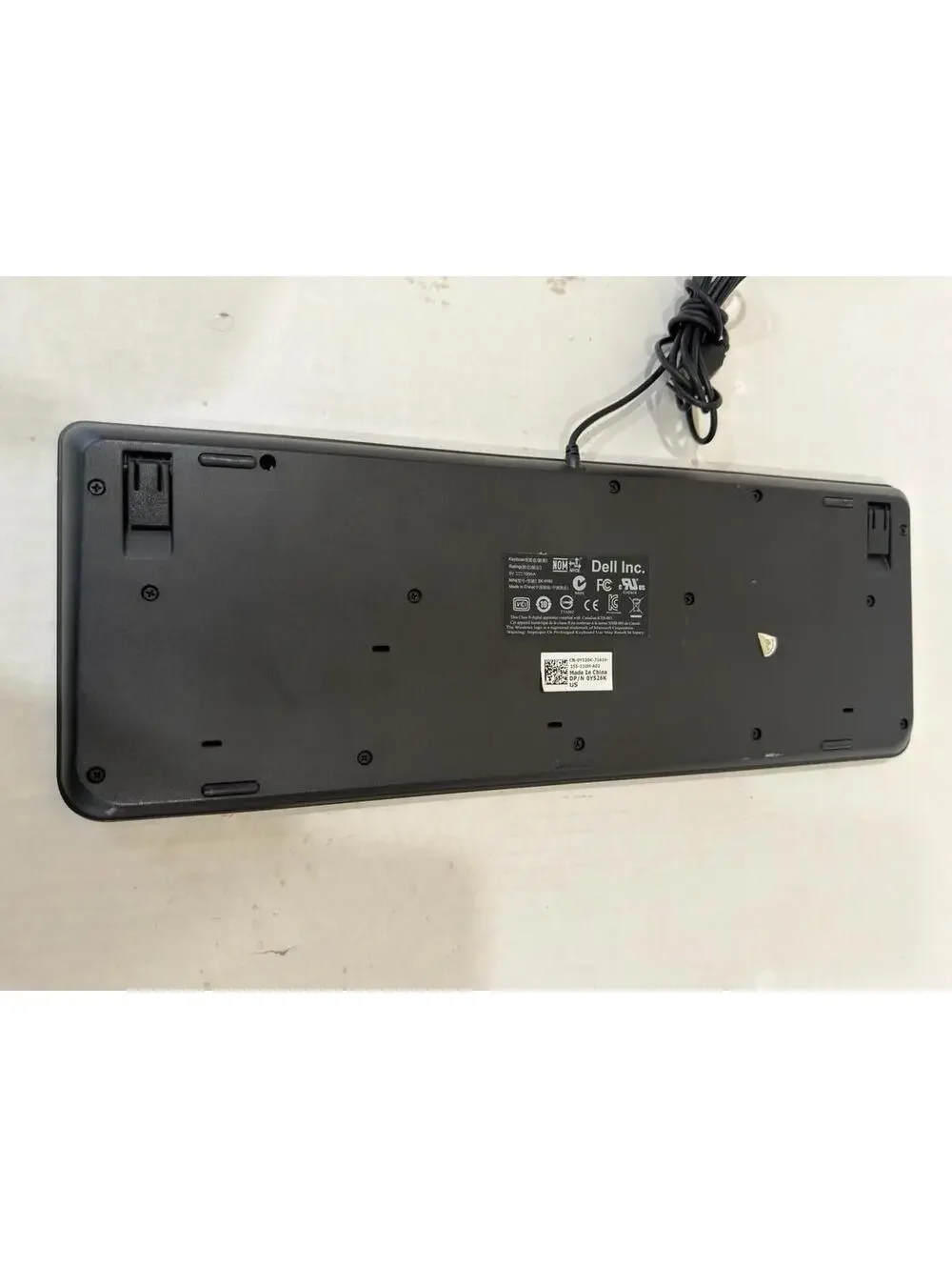 Dell USB Wired Black Keyboard Model KU-1018